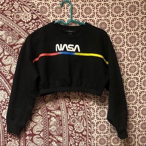 Forever 21 NASA cropped sweater